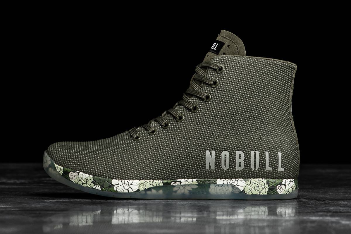 Nobull Superfabric High-Top Army Men\'s Trainers Olive | Australia (BJ2051)